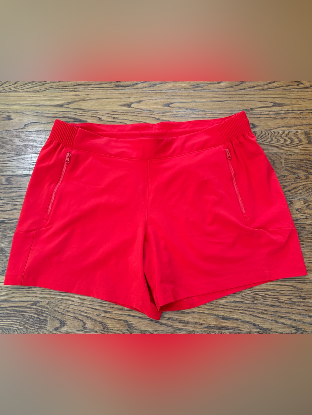 Columbia PFG Shorts Womens XL Red Performance Fishing Gear Elastic Waist 5in